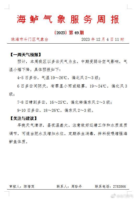 渔业社最新天气预报及其对渔业活动的重要影响